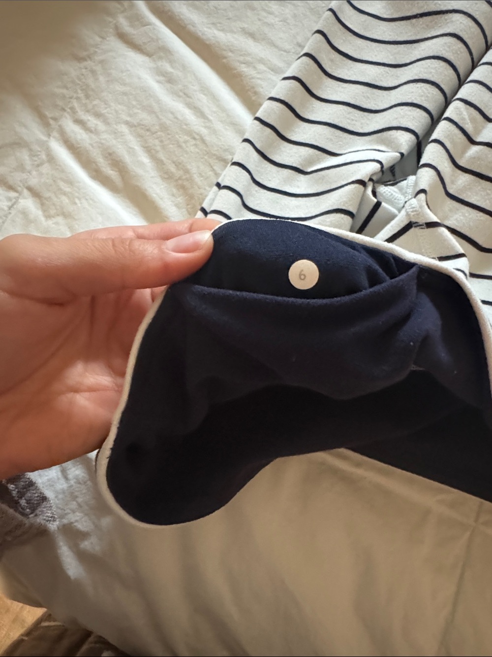 Lululemon Striped Capris🍋 - Picture 3 of 4